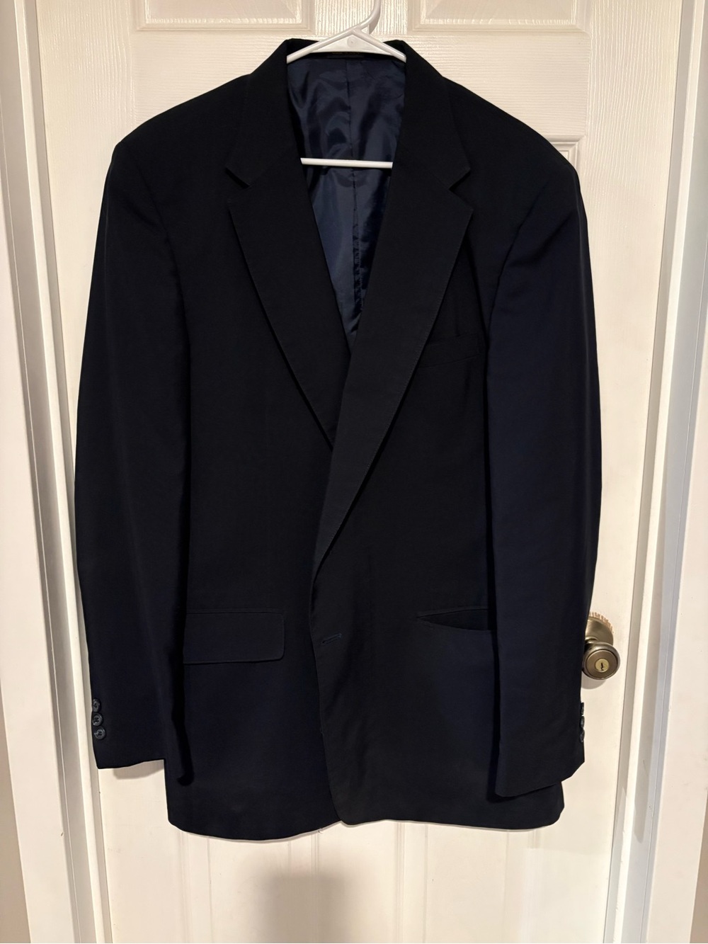 Classic Men's Navy Blazer - Versatile Formal Jacket